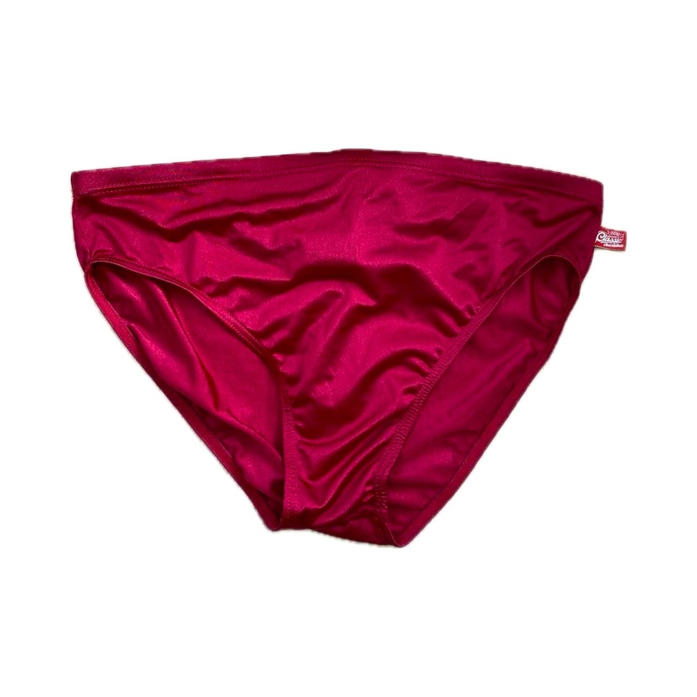 AussieBum Classic 2.5” Nylon Swim Brief - Maroon L NWT